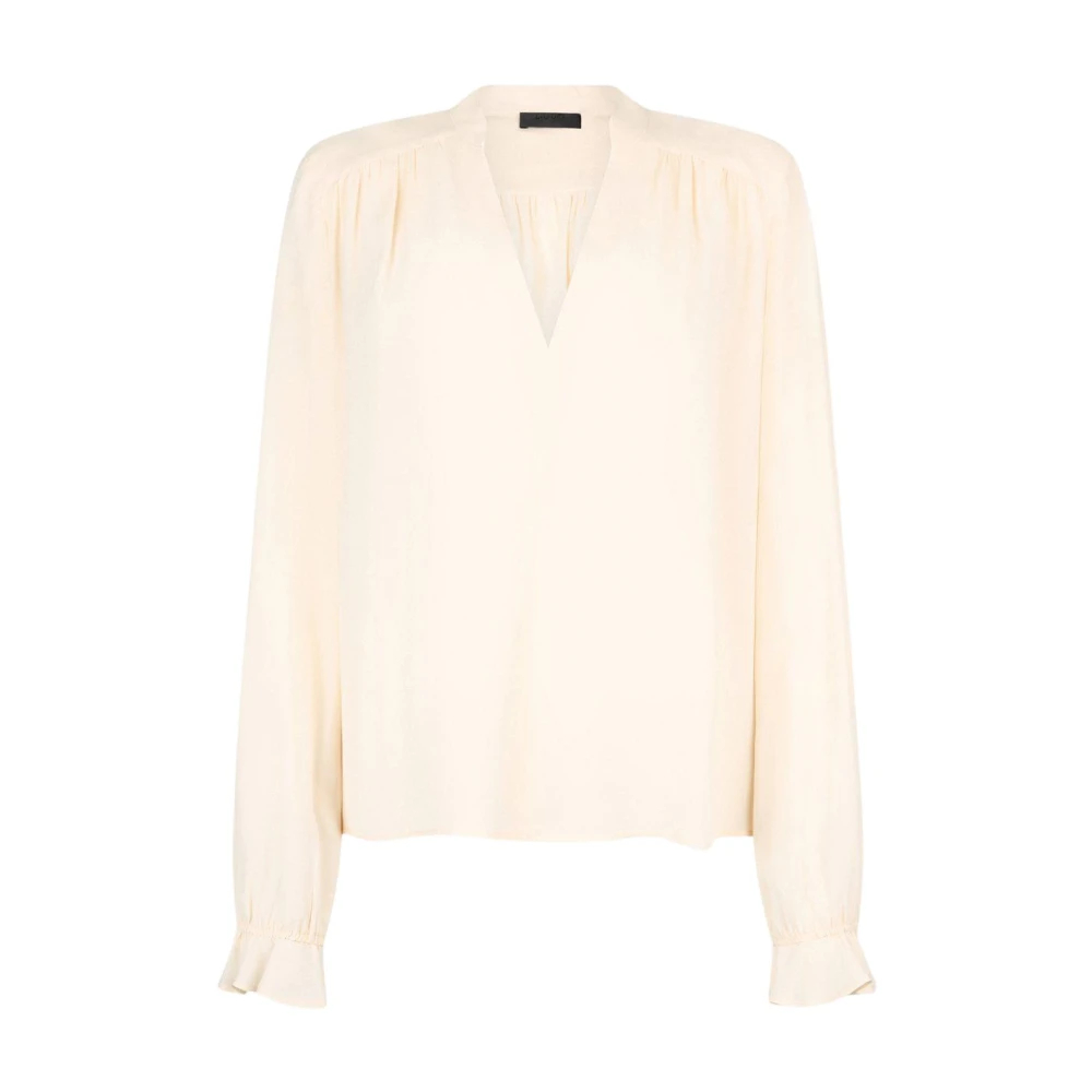 Liu Jo Damen Beige - Georgette Bluse - Blouses & Shirts - Xl