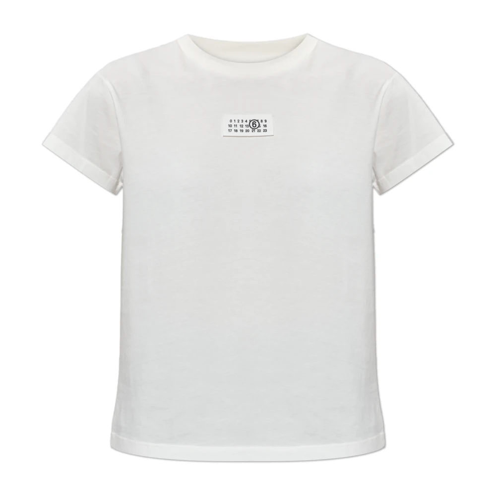 MM6 Maison Margiela Logo Cotton T-Shirt - Bild 7
