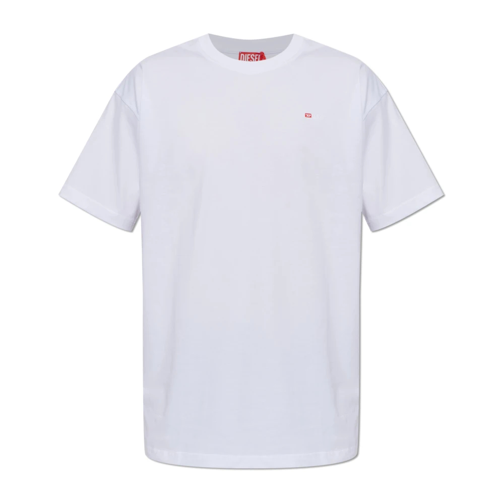 Diesel Herren Weiß - T-Norm-Microdiv T-Shirt - Tops - 3XL
