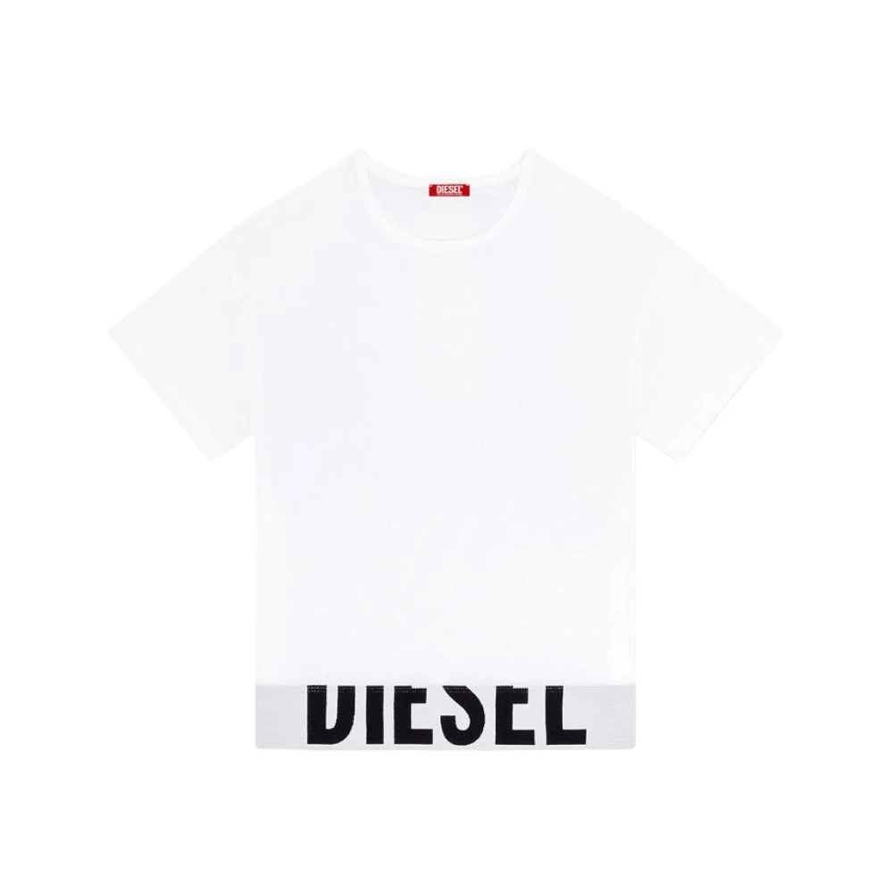 Diesel Damen Weiß - Uftee Sport Cropped T-Shirt - Tops - Xs