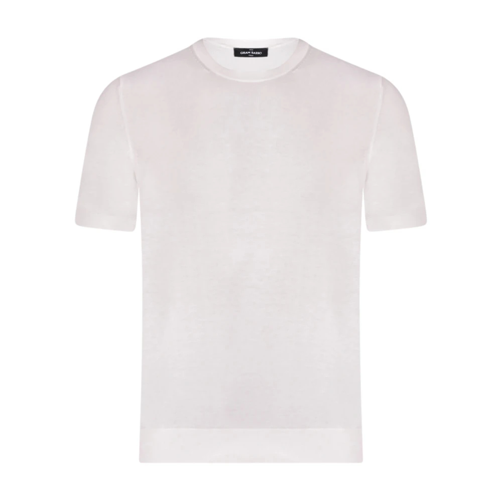 Gran Sasso Herren Weiß - T-Shirt Mit Rundhalsausschnitt - Tops - M