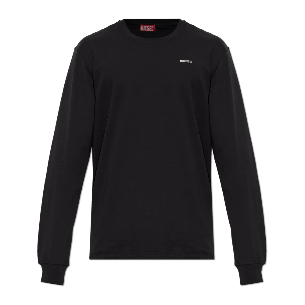 Diesel Herren Schwarz - Long Sleeve Tops - Tops - K - 3XL