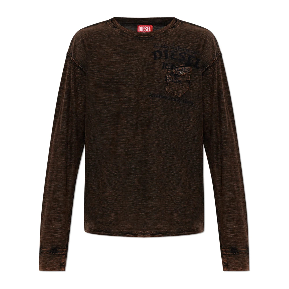 Diesel Herren Braun - Long Sleeve Tops - Tops - 3XL