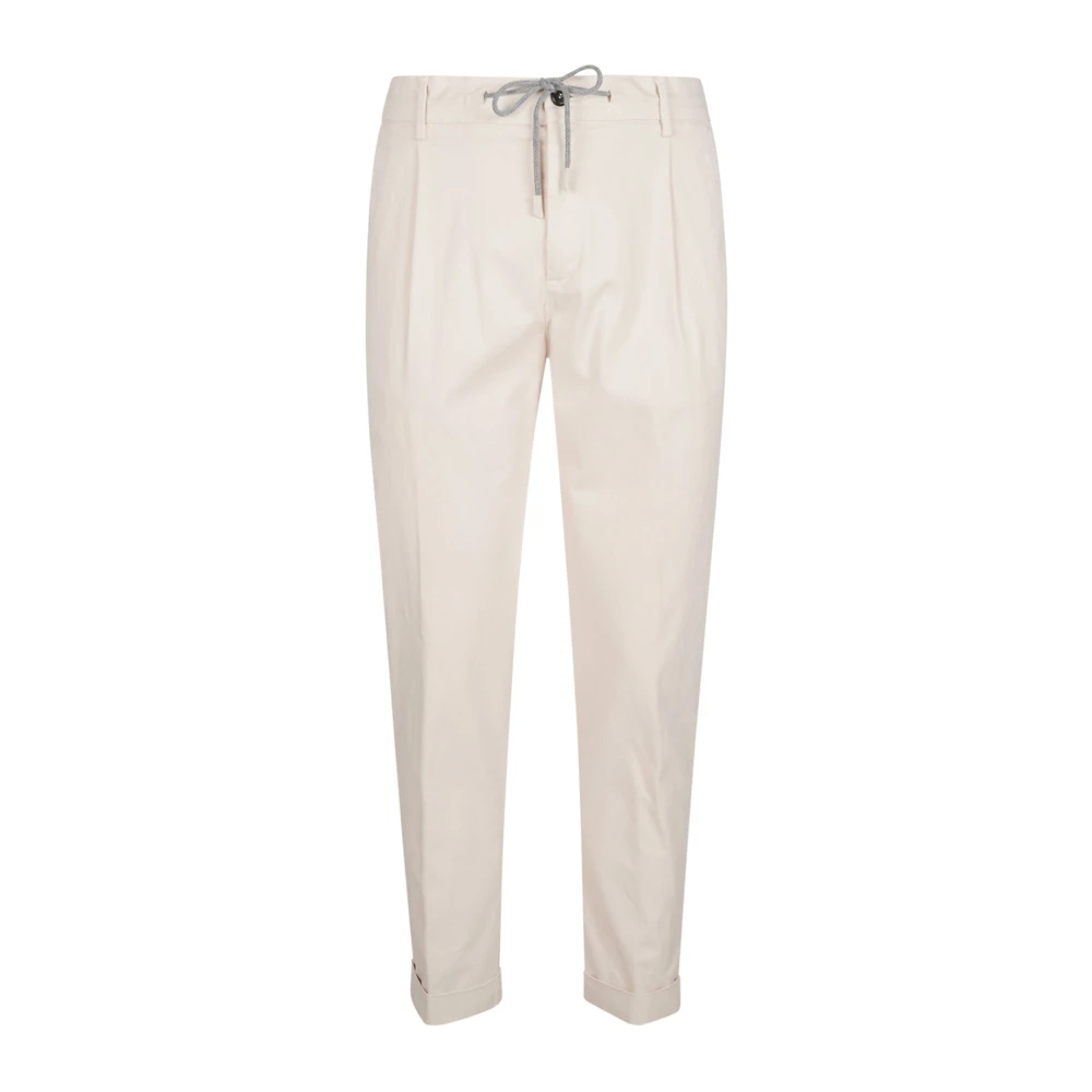 Eleventy Herren Weiß - Stretch-Baumwoll-Joggerhose - Trousers - W34