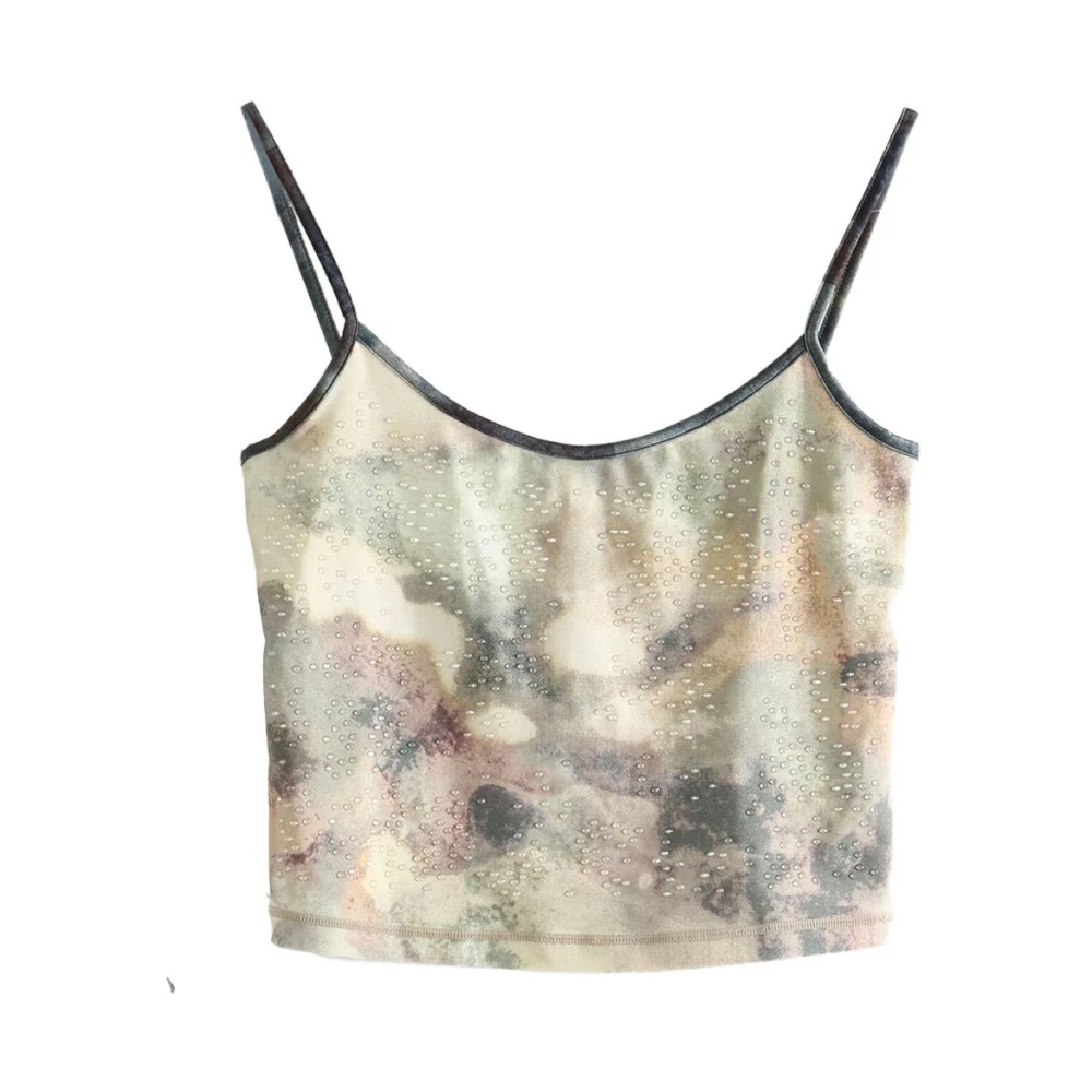 Diesel Damen Multicolor - Spaghetti Strap Top - Tops - Mehrfarbig - L