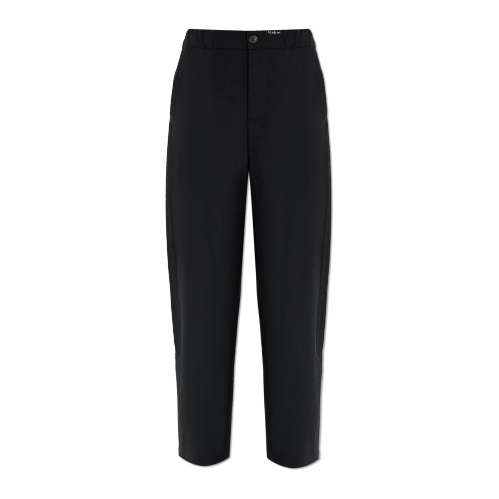 Marni Damen Schwarz - Gerade Geschnittene Hose - Trousers - K -M