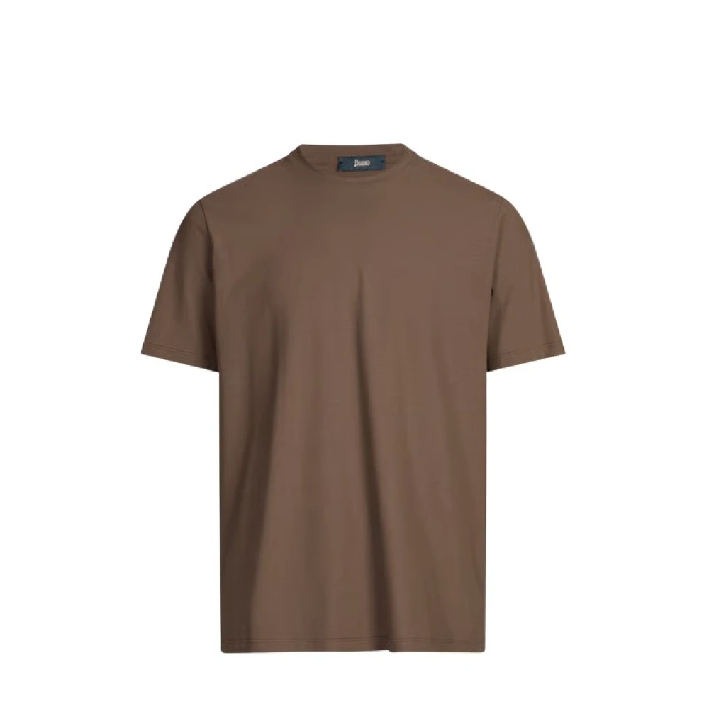 Herno Herren Braun - Baumwoll-T-Shirt - Tops - S