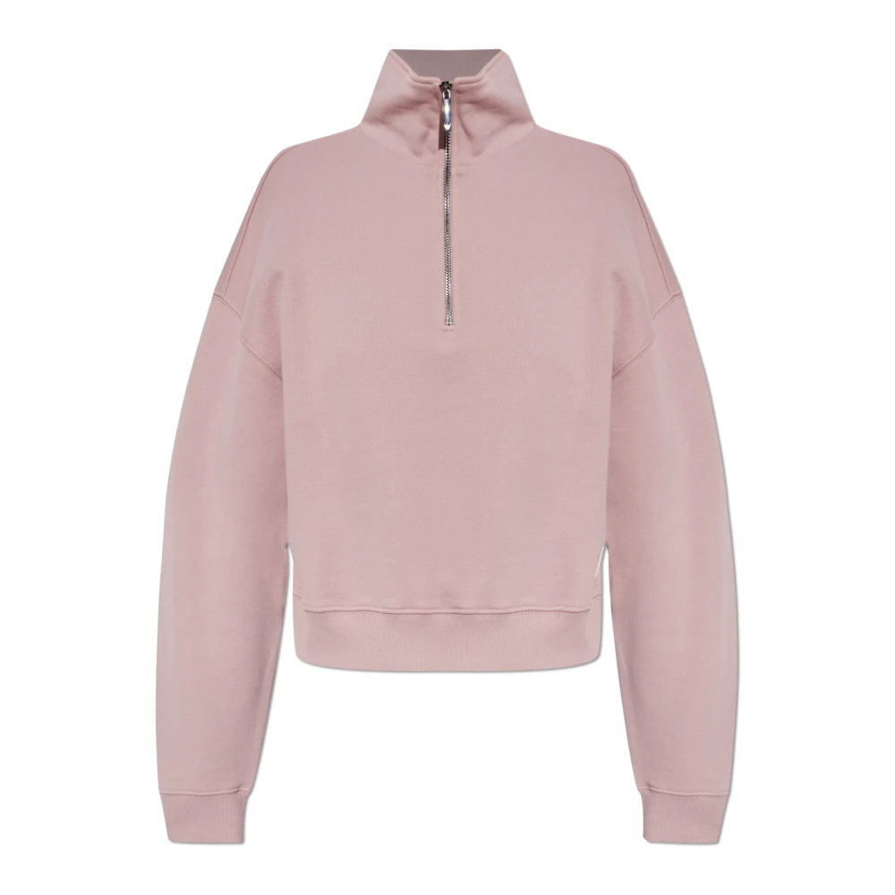 Emporio Armani Damen Rosa - Logo-Patch Sweatshirt - Sweatshirts & Hoodies - Xs