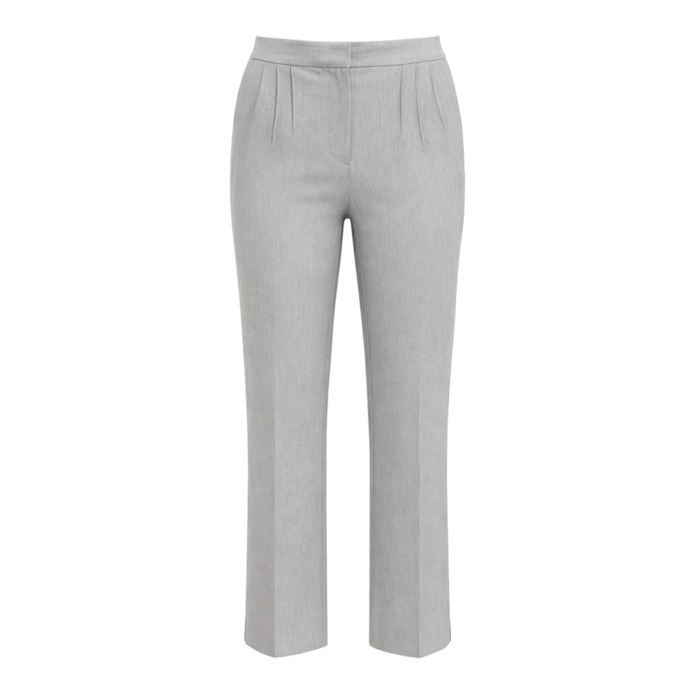 Patrizia Pepe Damen Grau - Gerade Geschnittene Hose - Trousers - Xl