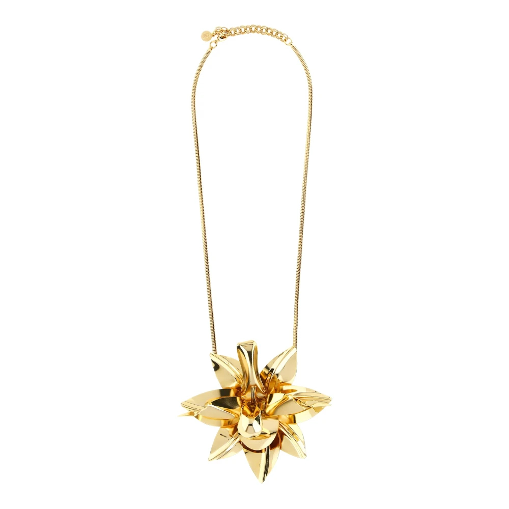Rabanne Damen Gelb - Flower Pendant Necklace - Accessories - One Size