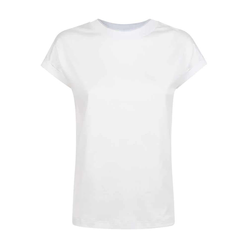 Eleventy Damen Weiß - T-Shirt Girocollo - Tops - L