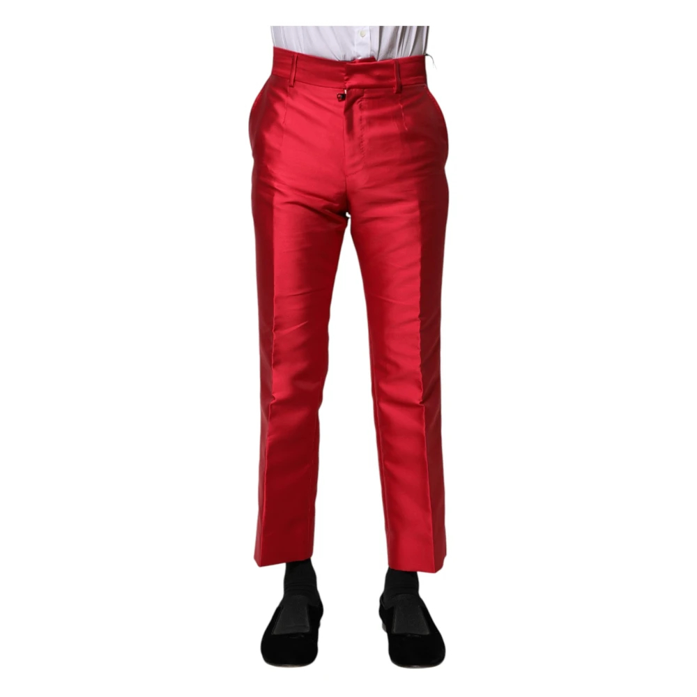Dolce & Gabbana Herren Rot - E Cropped Kleidungshose - Trousers - S