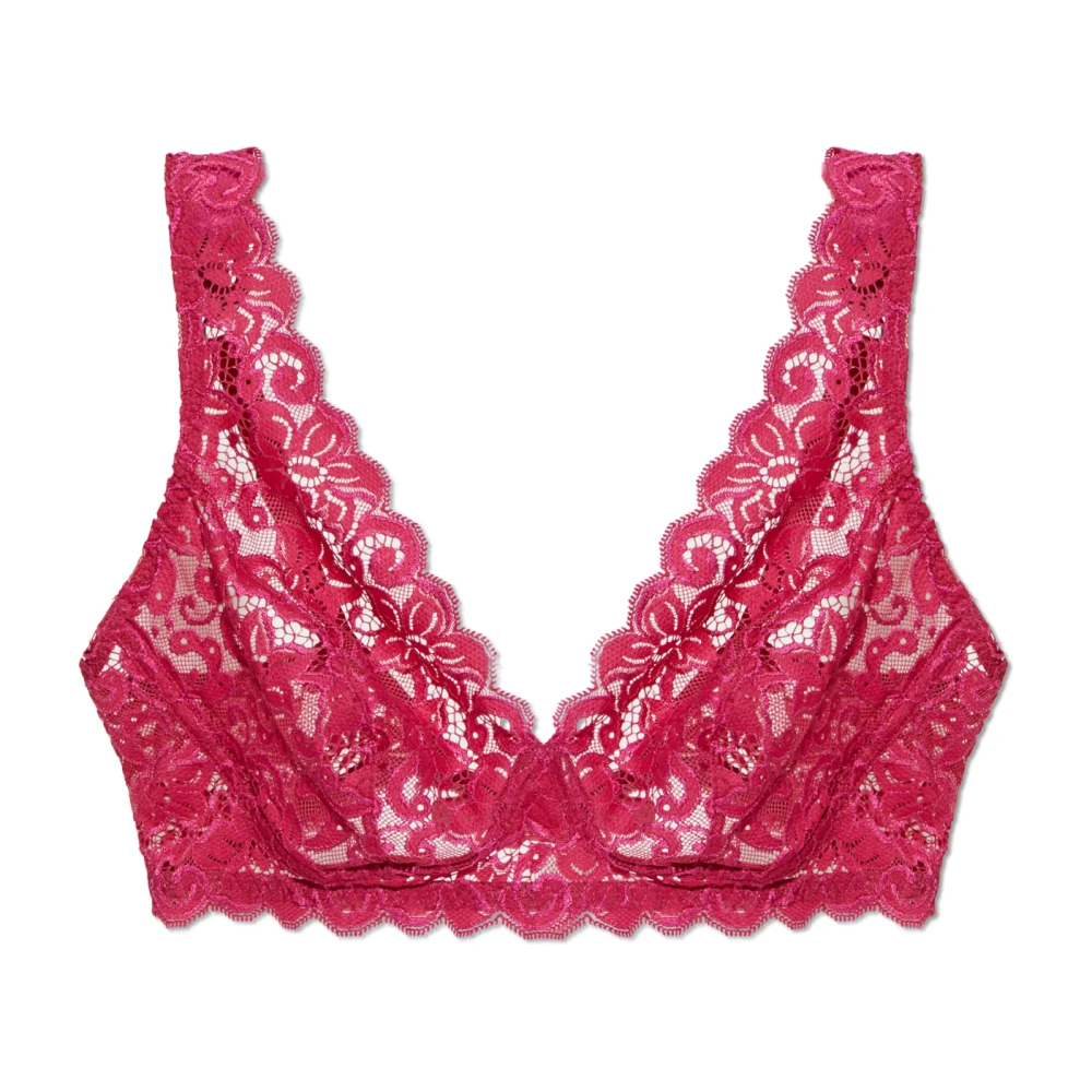 Hanro Damen Rosa - Moments Bh Ohne Bügel - Underwear - 85D Eu