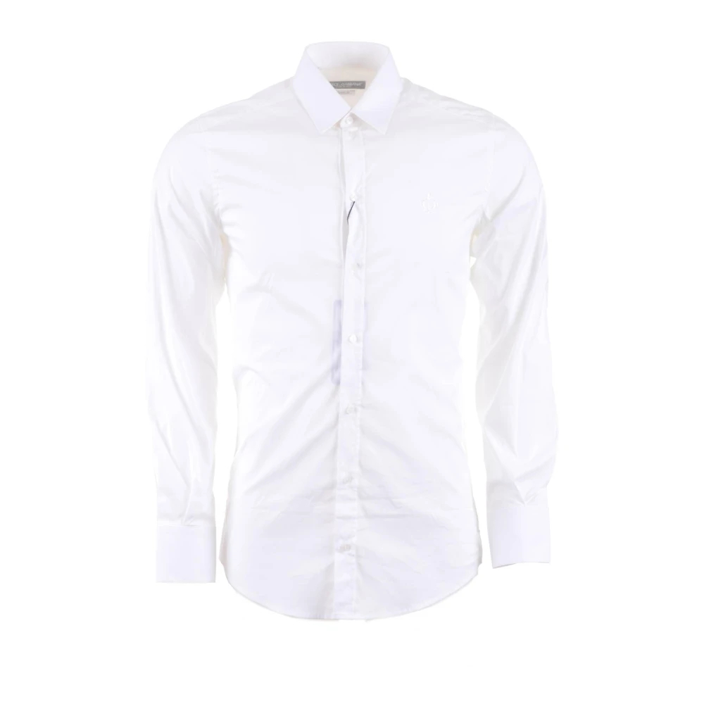 Dolce & Gabbana Herren Weiß - Gold Collection Langarmhemd - Shirts - M