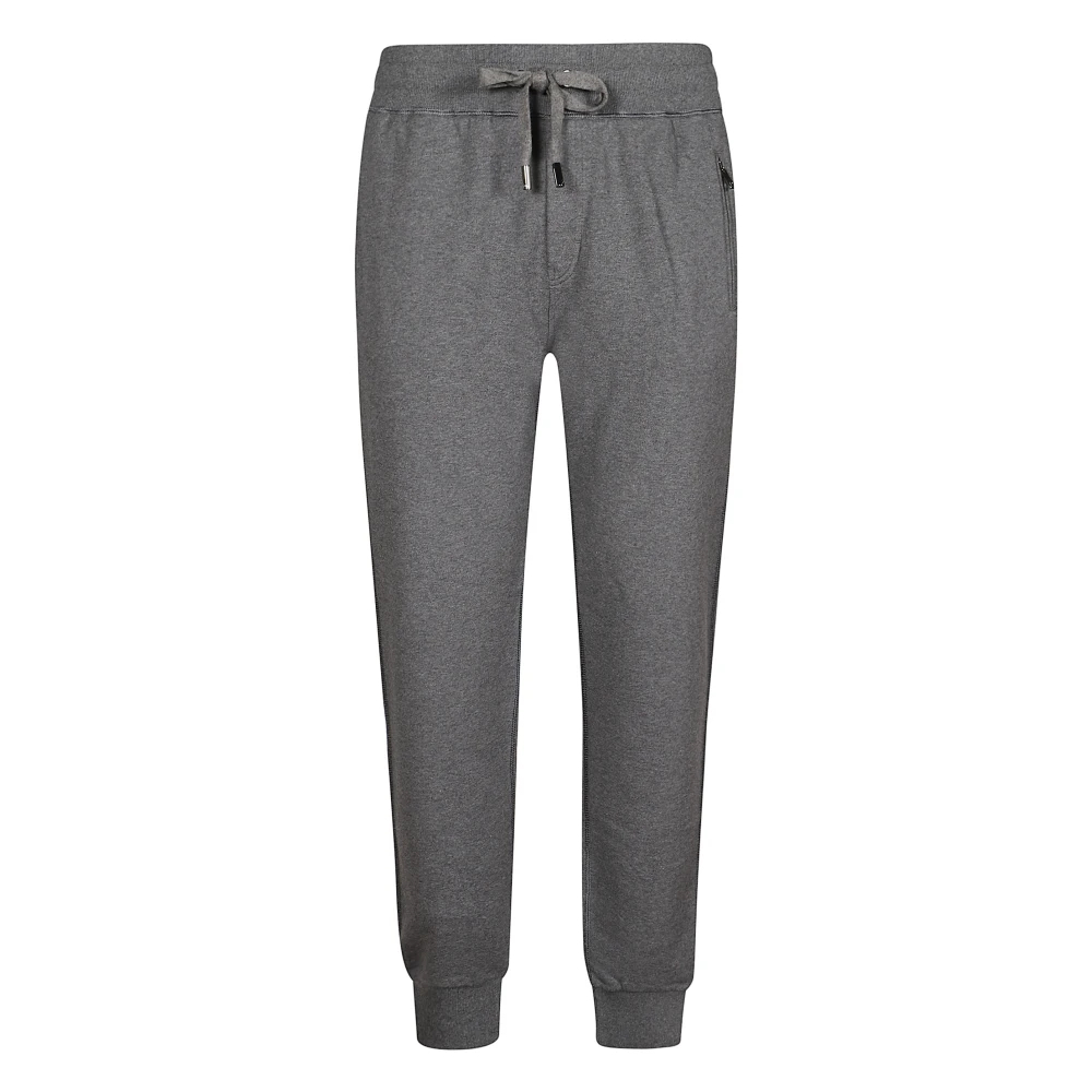 Dolce & Gabbana Herren Grau - Cotton Jogger Sweatpants - Trousers - S