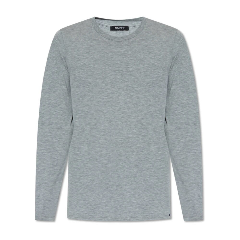 Tom Ford - T-Shirt Mit Rundhalsausschnitt - Tops -Herren -Grau -2Xl