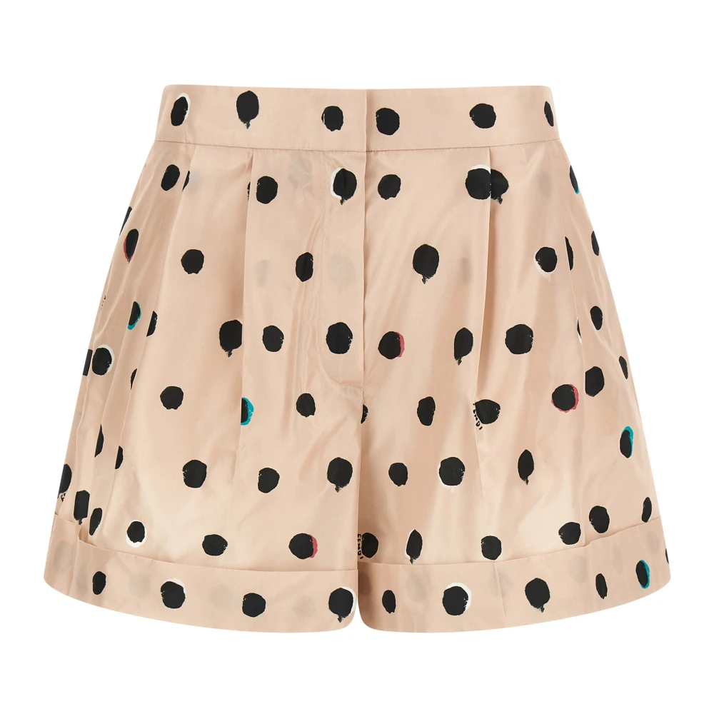 FENDI | Pink printed silk taffeta shorts | female | 42 - Bild 6
