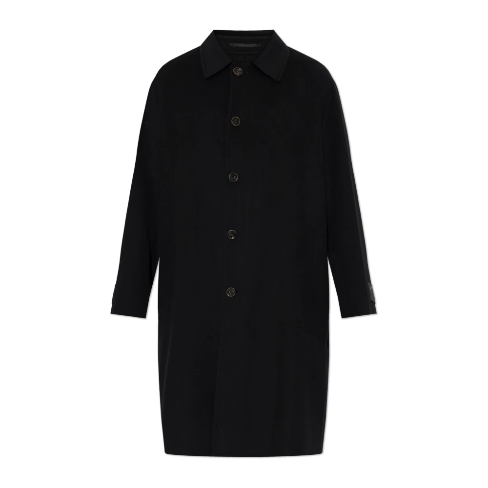 Mm6 Maison Margiela Herren Schwarz - Wollmantel - Coats - K - L