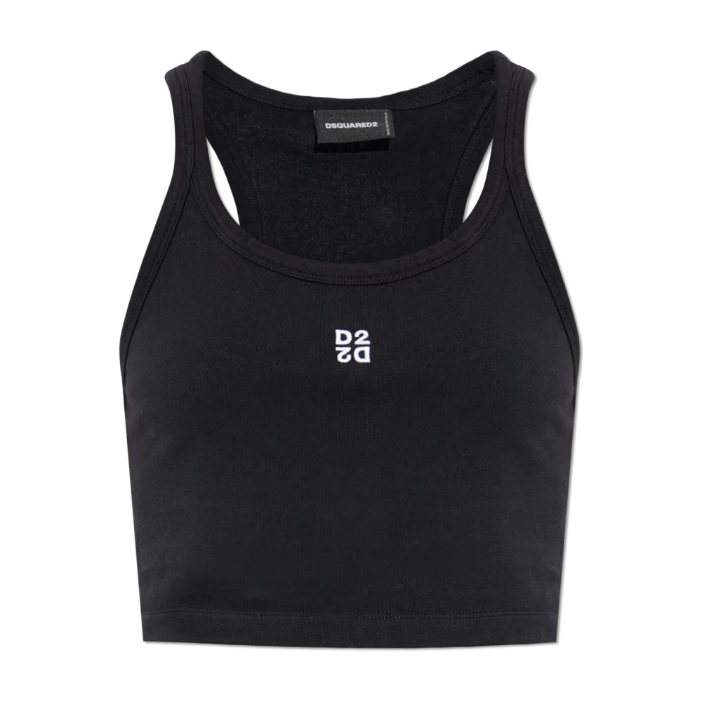 Dsquared2 Damen Schwarz - Ärmelloses Top - Tops - K - 2XS