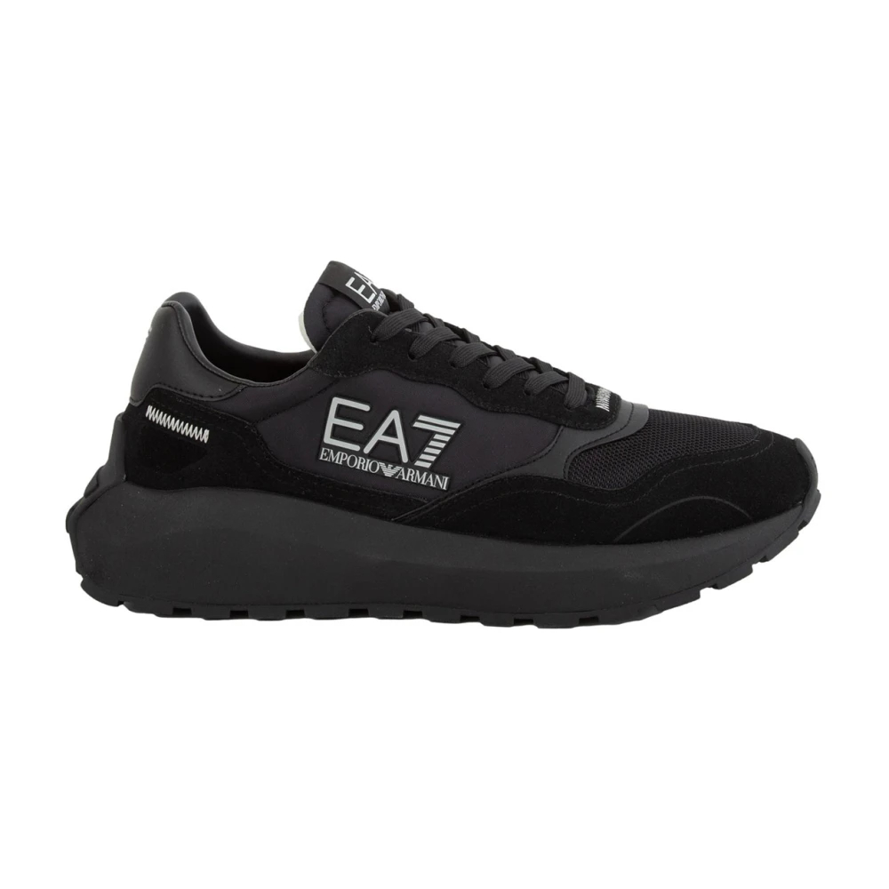 Emporio Armani Ea7 Herren Schwarz - Low-Top Sneakers - Shoes - K - 44 Eu
