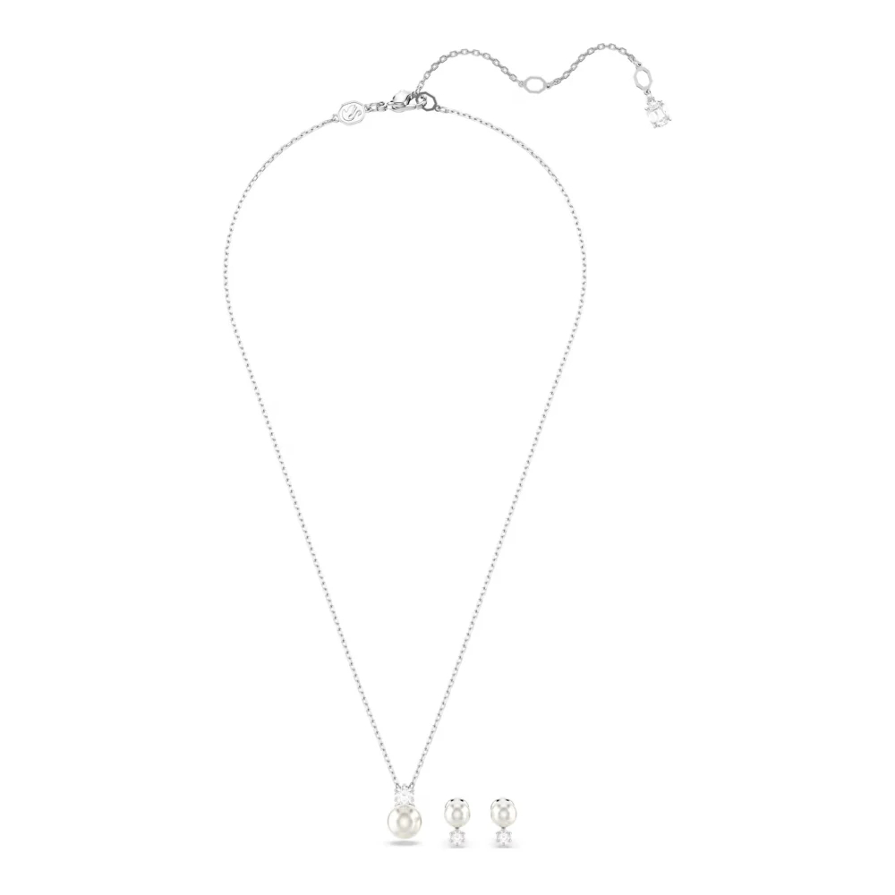 Swarovski Schmuck-Set Matrix, Weiß Metall für Damen 5689624, Christ - Image 3
