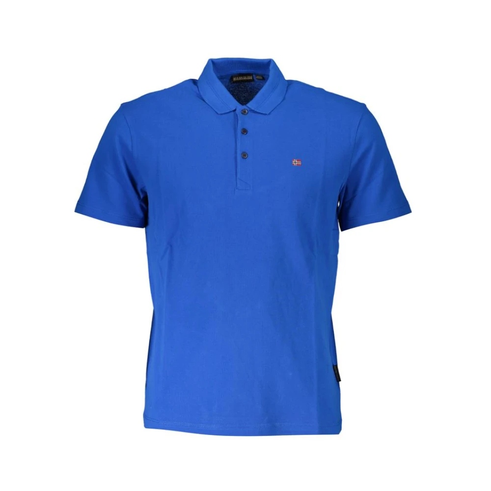 Napapijri Herren Blau - Elegantes Baumwoll-Poloshirt - Tops - S