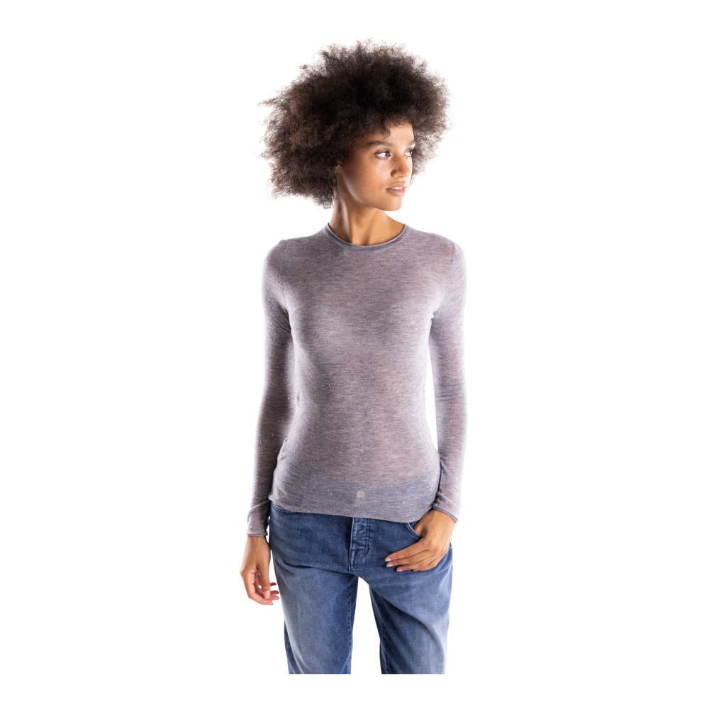 Pinko , Damen, Strickwaren, Grau, S - Bild 5