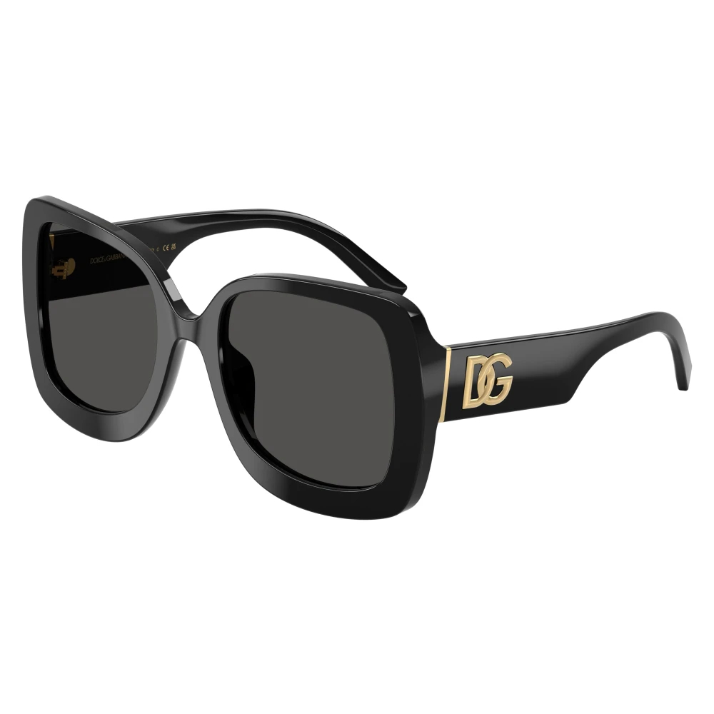 Dolce & Gabbana Damen Schwarz - Eckige Sonnenbrille - Accessories - K - 55 Mm