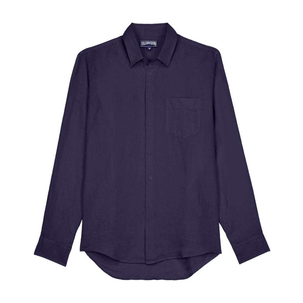 Vilebrequin - Linen Shirt Solid - Shirts -Herren -Blau -M