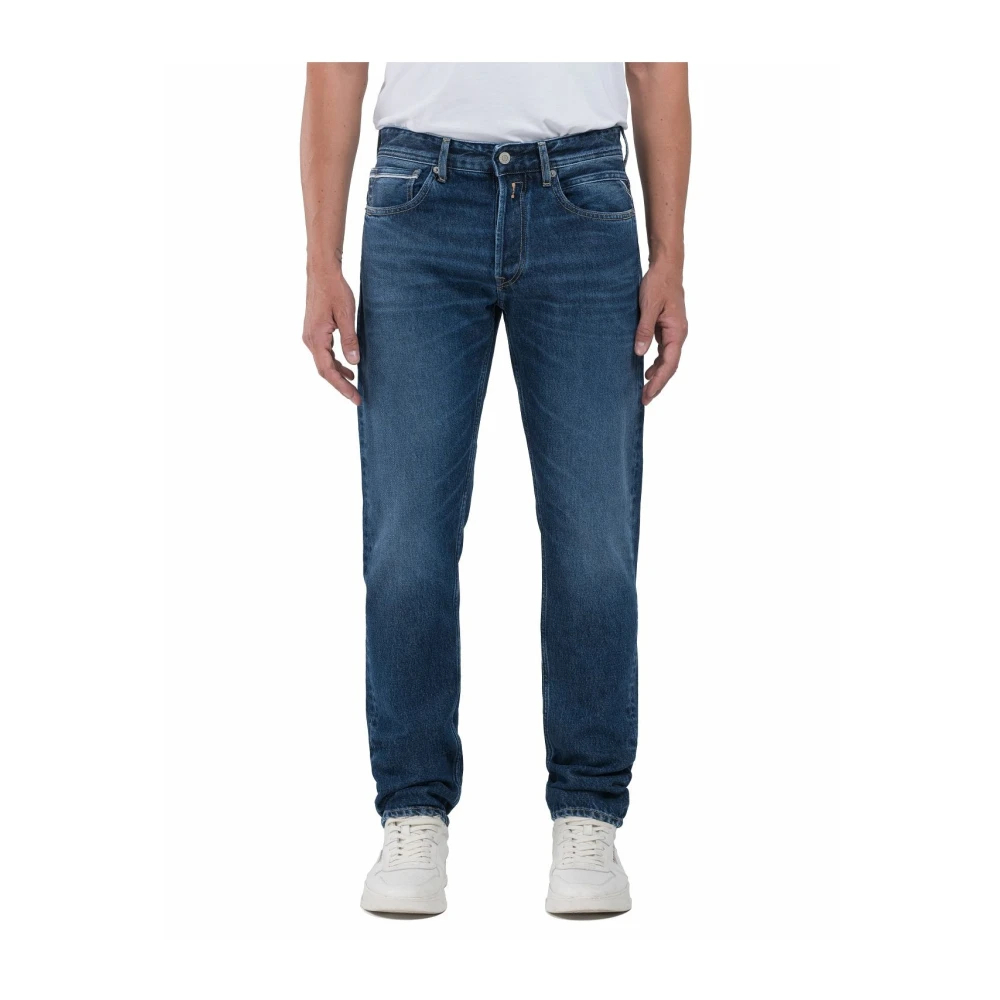 Replay Herren Blau Grover Straight Jeans, Groß - Bild 10