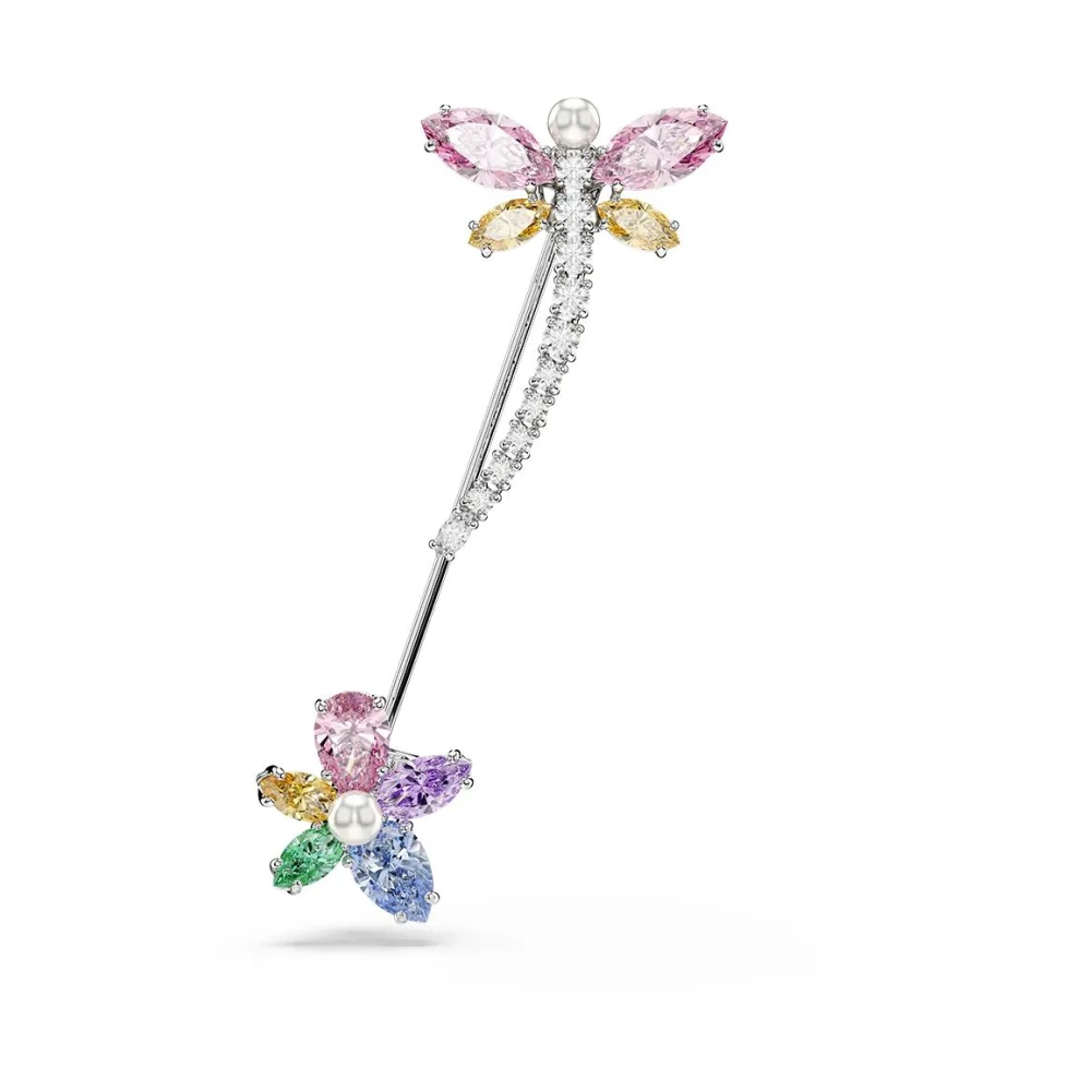 Swarovski Damen Brosche Messing Silber in Größe 99 - Image 3
