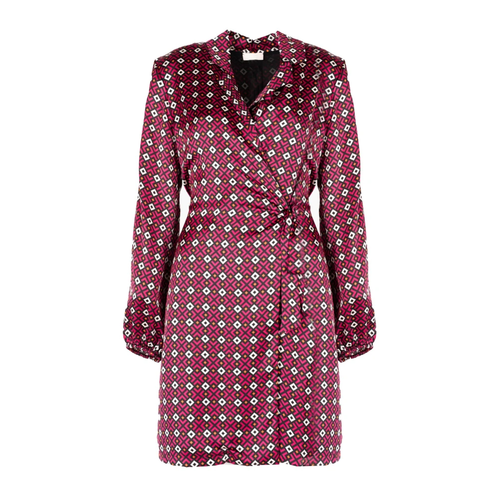 Liu Jo Damen Rosa - Elegantes Wickelkleid - Dresses - Xs