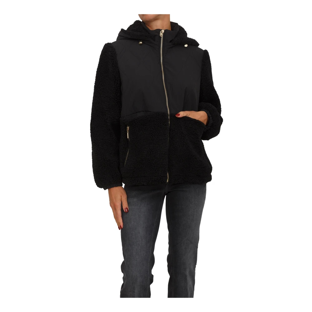 Liu Jo Damen Schwarz - Giaccone Jacke - Jackets - K -S