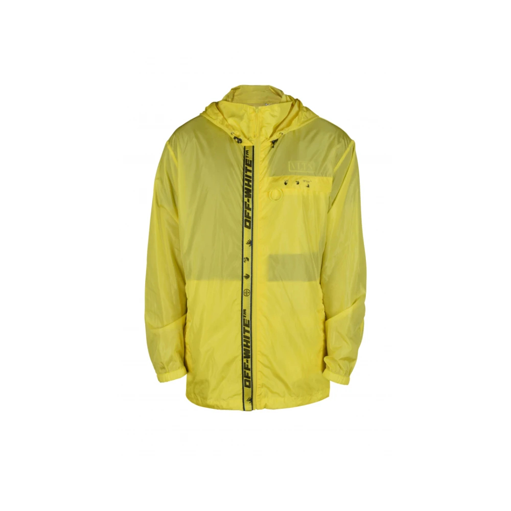 Off White Herren Gelb - Logo Windbreaker - Jackets - L