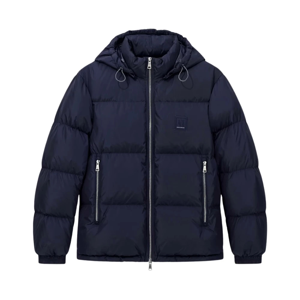 Armani Exchange - Stadtdaunenjacke Mit Kapuze - Jackets - Herren - Blau - L - Bild 10