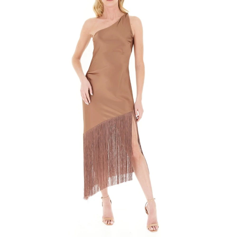 Pinko Damen Braun - Midi-Kleid - Dresses - Xs