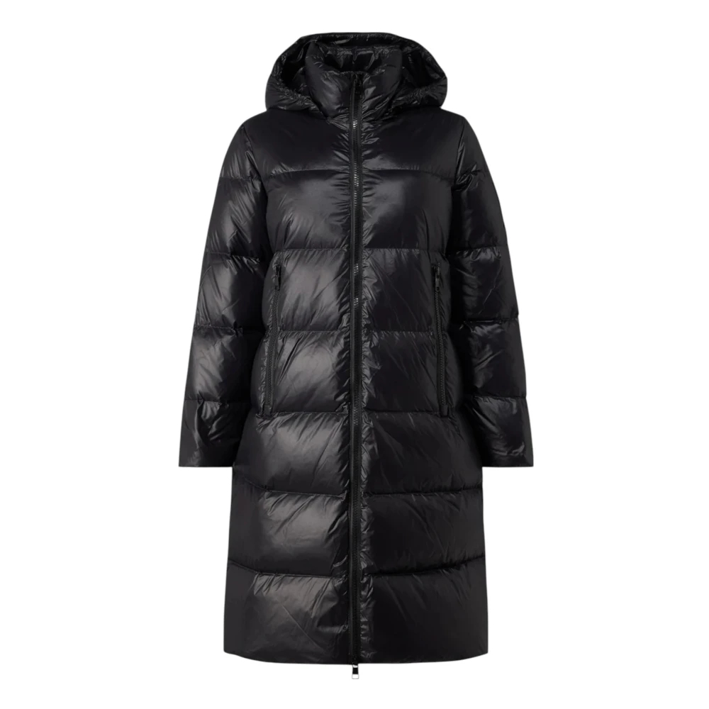 Armani Exchange Damen Schwarz - Lange Steppdaunenjacke - Coats - K - L