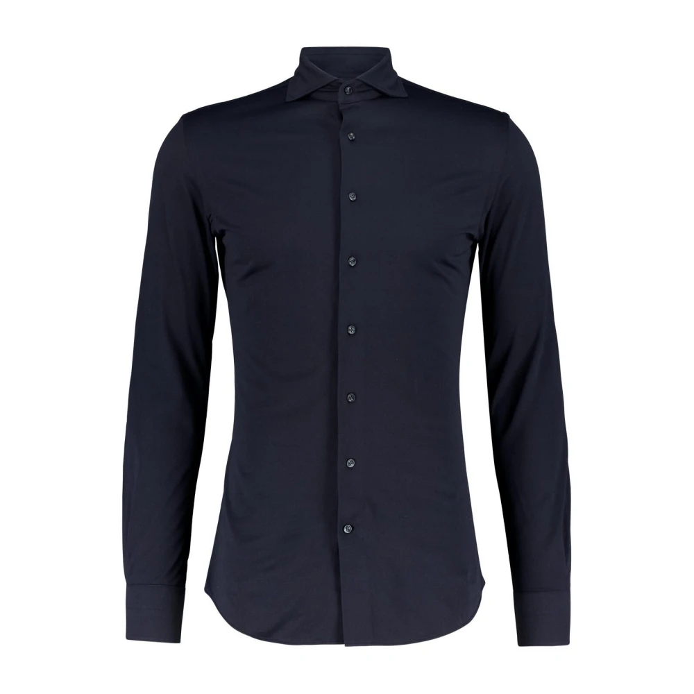 Profuomo Japanese Knitted Hemd Navy - Größe 45 (3XL) - Bild 7