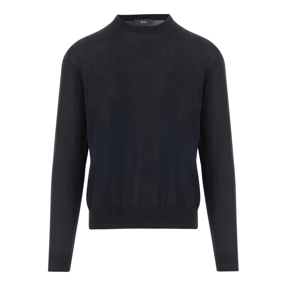 Herno Herren Blau - Woll- Und Seidenstrick - Knitwear - Xl