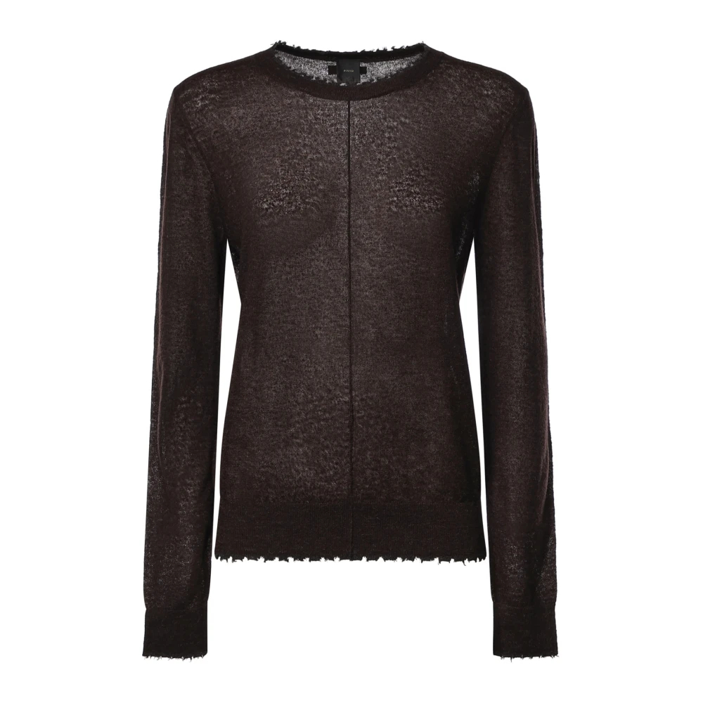 Pinko - Round-Neck Strickwaren - Knitwear - Damen - Braun - S