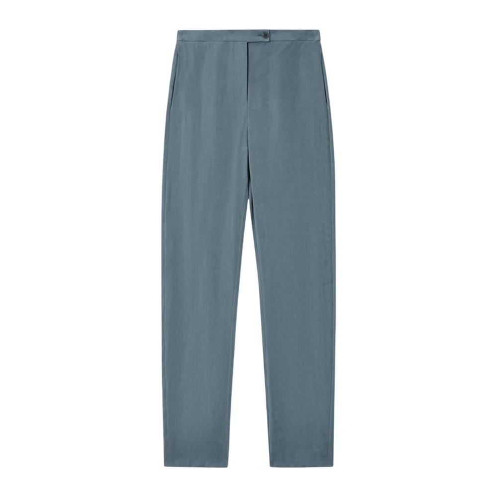 Emporio Armani - Washed Twill Hose - Trousers -Damen -Blau -M