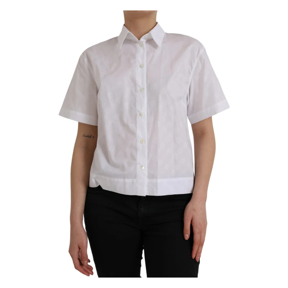 Dolce & Gabbana Damen Weiß - Es Poloshirt Mit Kragen - Blouses & Shirts - L
