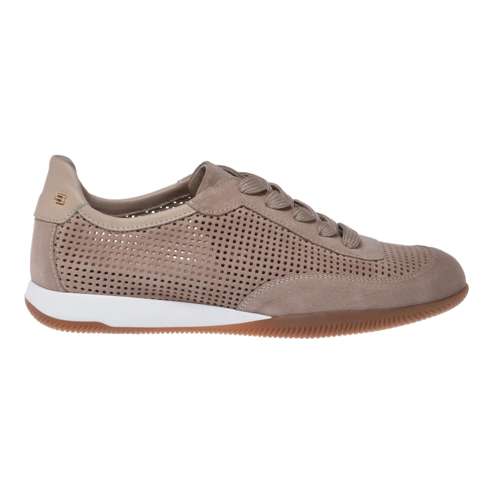 Baldinini - Perforierte Wildleder-Sneaker - Shoes -Damen -Beige -37 Eu