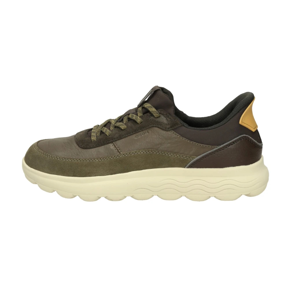 Geox Herrenschuhe Sportliche Schnürer Military/Coffee Coffee - Gr. - 45 - Bild 7