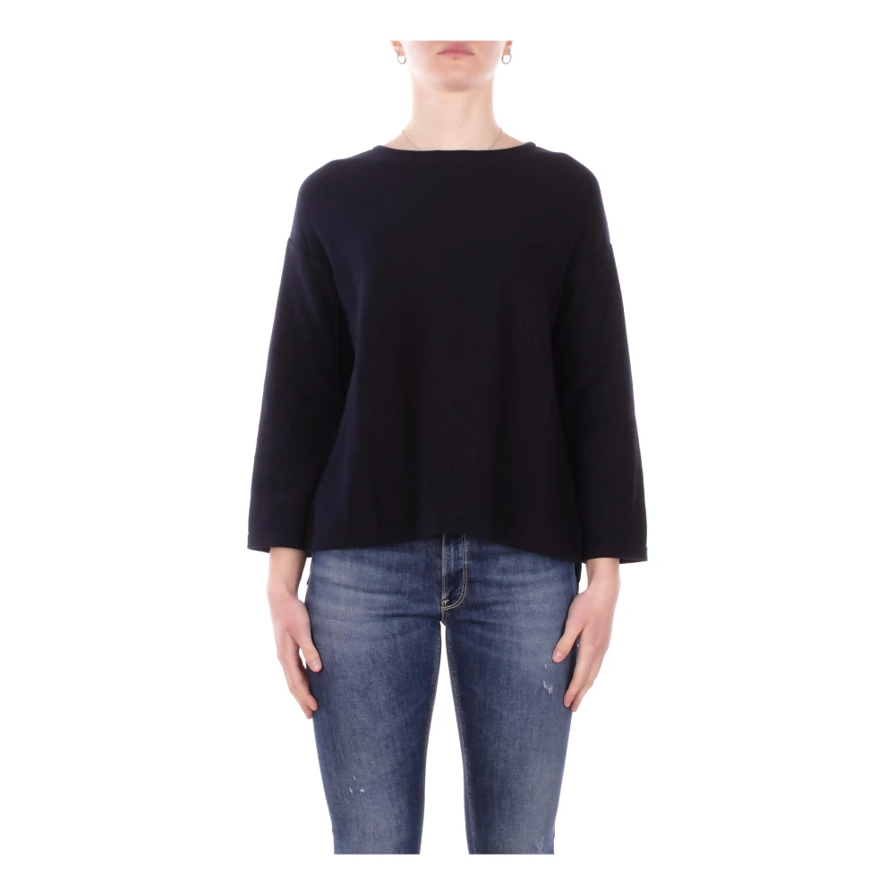 Max Mara Damen Blau - Maglia Due Spacchi Laterali - Knitwear - Xs