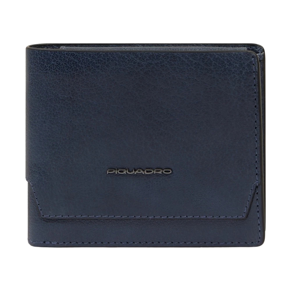 Piquadro Herren Blau - Geldbörse Mit Hochklappbarem Ausweisfenster - Accessories - One Size