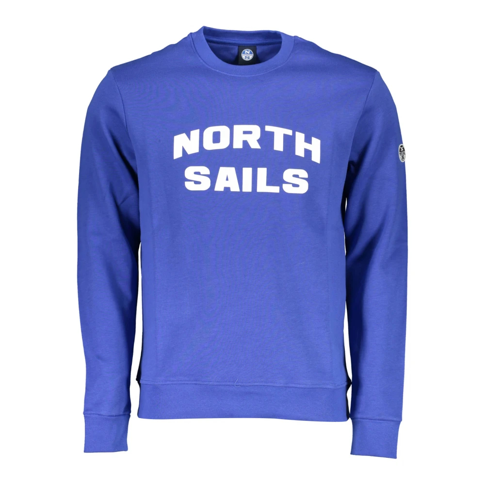 North Sails Herren Blau Langarm-Pullover Mit Rundhalsausschnitt 9024170 Extra Groß - Bild 4