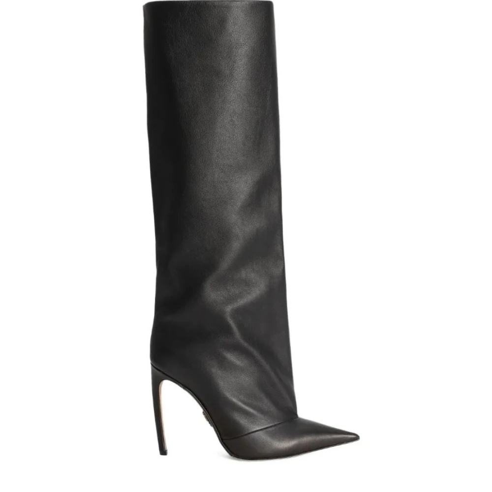 Dolce & Gabbana Damen Schwarz - Devotion Calfskin Boots - Shoes - K - 39 Eu