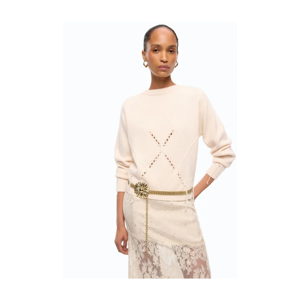 Pinko - Berna Pullover - Knitwear - Damen - Beige - M - Bild 9