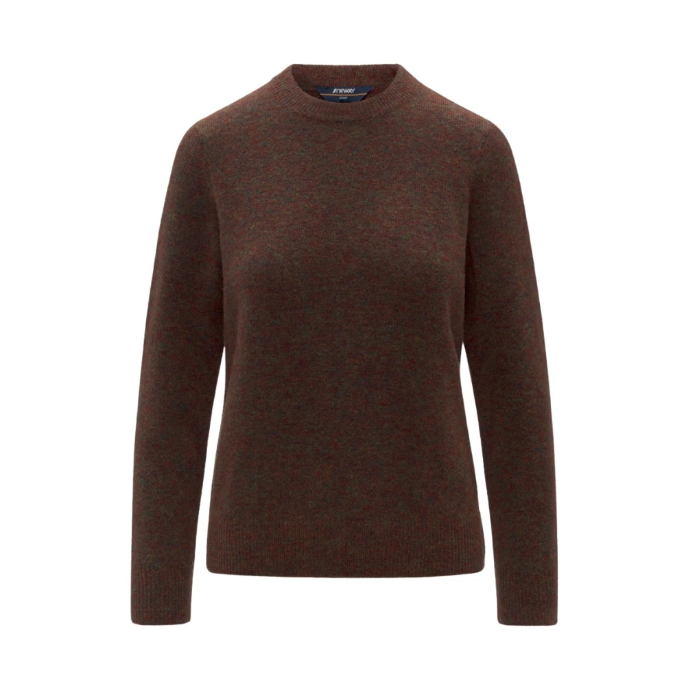 K-Way Damen Braun - Clarisse Rundhals-Pullover - Knitwear - M